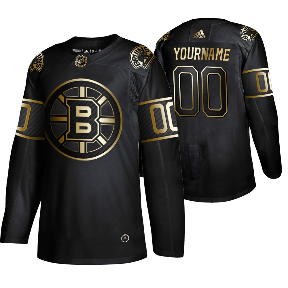 Adidas Bruins Custom Men 2019 Black Golden Edition Authentic Stitched NHL Jersey->customized nhl jersey->Custom Jersey